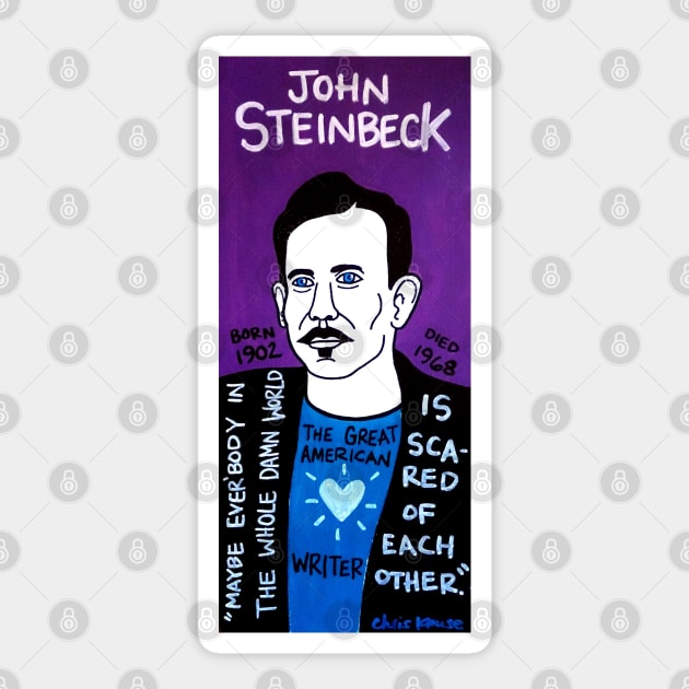 John Steinbeck Sticker by krusefolkart
